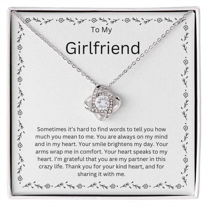 To My Girlfriend Love Knot