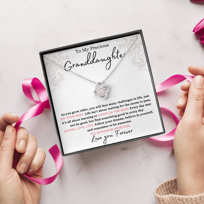 Granddaughter Rain Love Knot