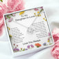 Daughter In Love Wildflower Love Knot Necklace
