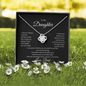 Daughter From Dad Love Knot Necklace-I Believe In You