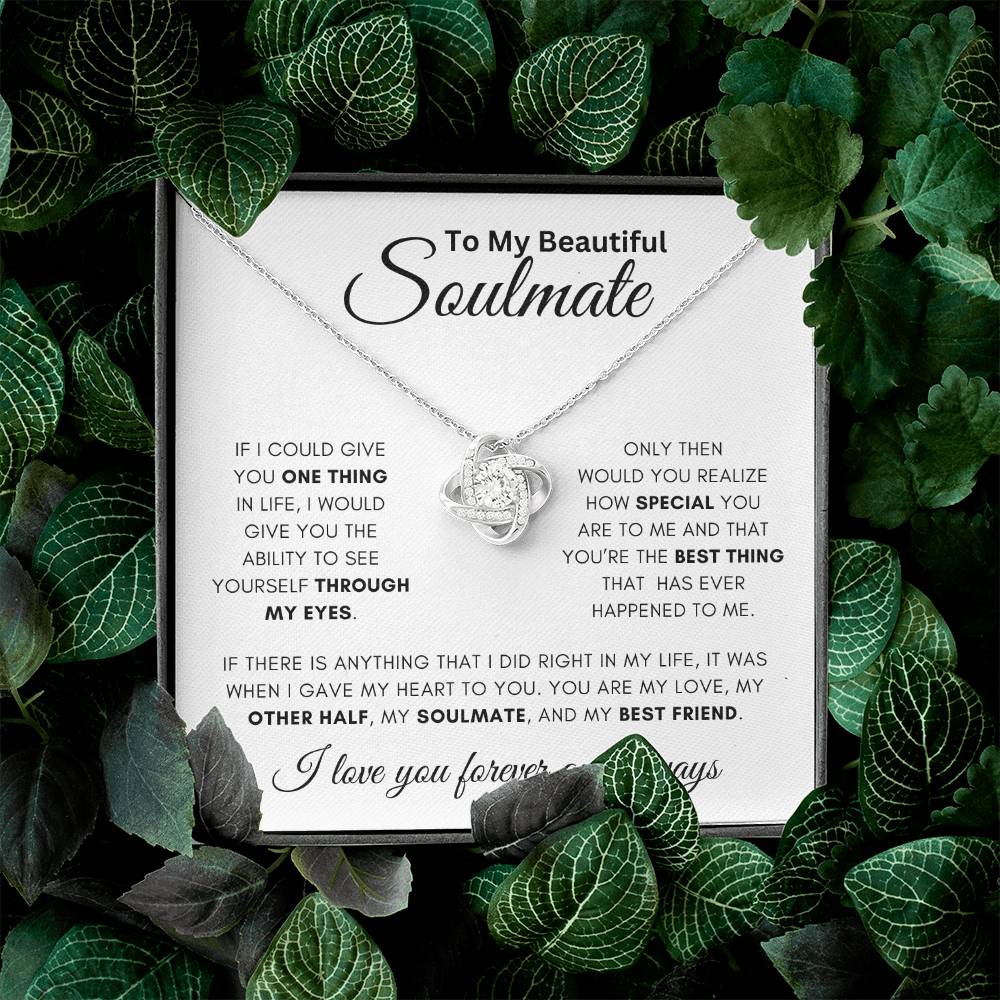 Soulmate -One Thing - Love Knot Necklace