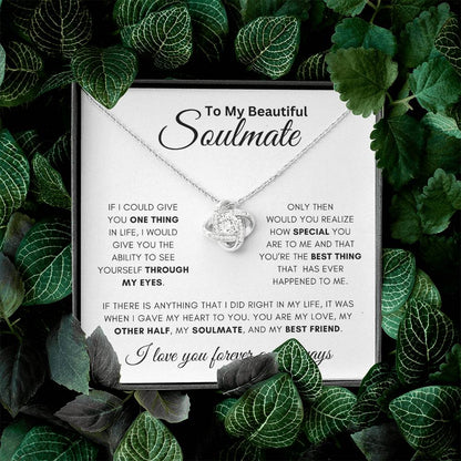 Soulmate -One Thing - Love Knot Necklace