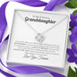 To My Precious Granddaughter Love Knot Dancing in the Rain