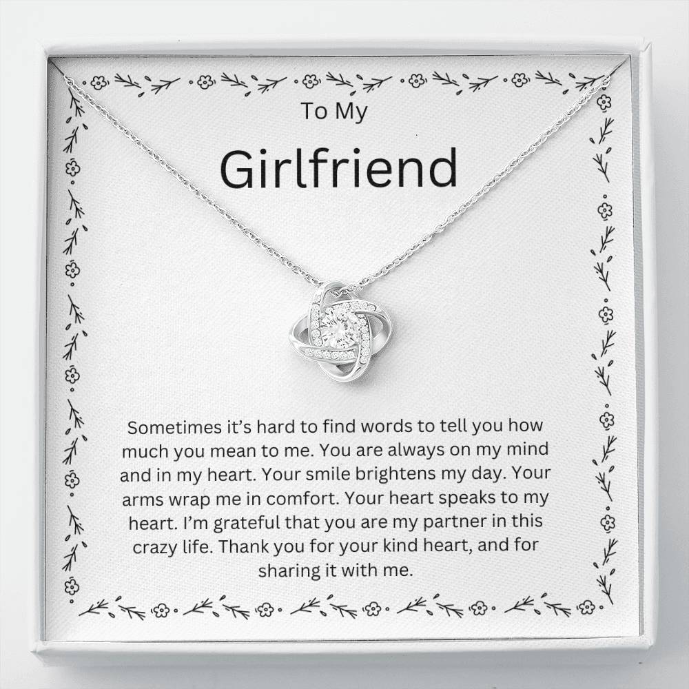 To My Girlfriend Love Knot