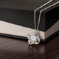 Daughter from Dad Love Knot Necklace- I Will Stand Beside You