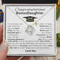 Congratulations Bonus Daughter Graduation 2026 Love Knot Necklace