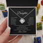 Daughter From Dad Love Knot Necklace-I Believe In You
