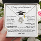 Congratulations Personalized Graduation 2026 Love Knot Necklace