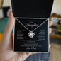 Daughter From Dad Love Knot Necklace-I Believe In You