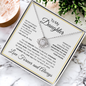 Daughter I Believe In You Love knot Necklace