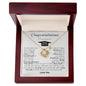 Congratulations Personalized Graduation 2026 Love Knot Necklace