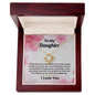 Daughter Love Knot Necklace How Proud I Am of You Cherry Blossom