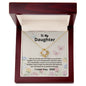 Daughter From Dad Greatest Blessing Love Knot Necklace Butterflies
