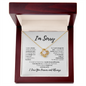 I'm Sorry Love Knot Necklace