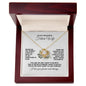 Future Wife Gift: Sentimental Love Knot Journey Necklace for Fiancée