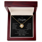 Daughter From Dad Love Knot Necklace-I Believe In You