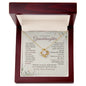 Granddaughter Love Knot Necklace Courage Grace and Strength