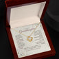 Granddaughter Love Knot Necklace Courage Grace and Strength