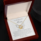 To My Beautiful Mother - Butterfly Love Knot Necklace