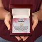 Daughter Love Knot Necklace How Proud I Am of You Cherry Blossom