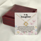 Daughter From Dad Greatest Blessing Love Knot Necklace Butterflies