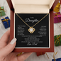 Daughter From Dad Love Knot Necklace-I Believe In You