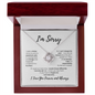 I'm Sorry Love Knot Necklace