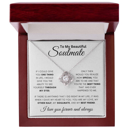 Soulmate -One Thing - Love Knot Necklace