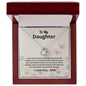 Daughter From Dad Greatest Blessing Love Knot Necklace Butterflies