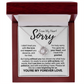 Sorry From My Heart Love Knot Necklace