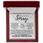 Sorry From My Heart Love Knot Necklace
