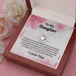 Daughter Love Knot Necklace How Proud I Am of You Cherry Blossom