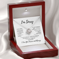 I'm Sorry Love Knot Necklace