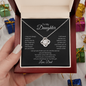 Daughter from Dad Love Knot Necklace- I Will Stand Beside You
