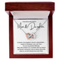 Mom And Daughter Bond Between Us Double Heart Necklace