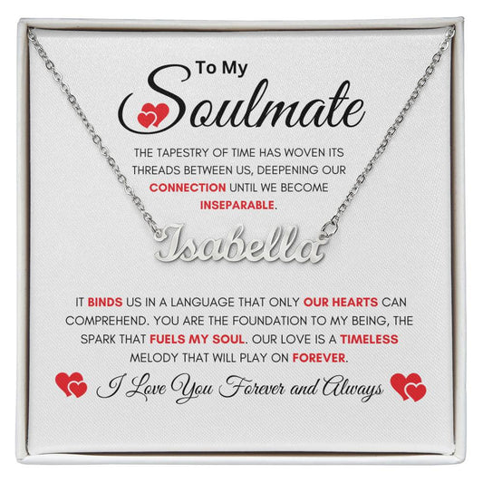 Soulmate Tapestry Personalized Name