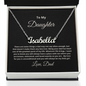 Daughter From Dad Personalized Name Necklace- Exactly As You Are