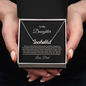 Daughter From Dad Personalized Name Necklace- Exactly As You Are