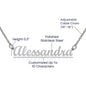 Daughter From Dad Personalized Name Necklace- Exactly As You Are