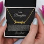 Daughter From Dad Personalized Name Necklace- Exactly As You Are