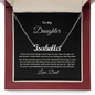 Daughter From Dad Personalized Name Necklace- Exactly As You Are