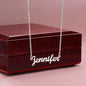 Daughter From Dad Personalized Name Necklace- Exactly As You Are