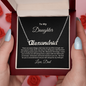Daughter From Dad Personalized Name Necklace- Exactly As You Are