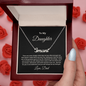 Daughter From Dad Personalized Name Necklace- Exactly As You Are