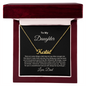 Daughter From Dad Personalized Name Necklace- Exactly As You Are