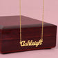 To My Daughter- Breathe Personalized Name Necklace