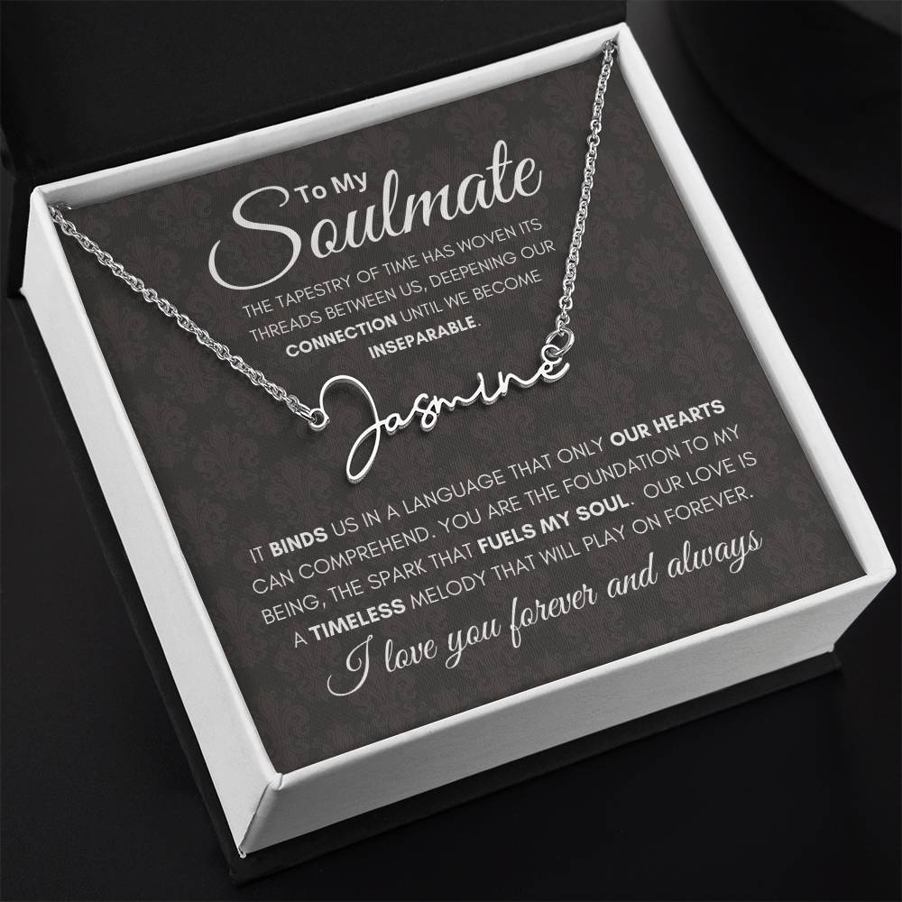 Soulmate Tapestry Name Necklace
