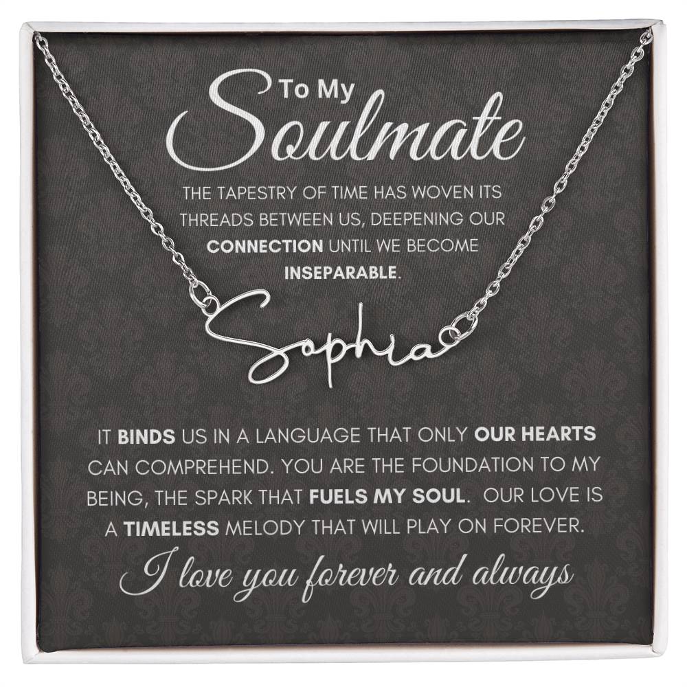 Soulmate Tapestry Name Necklace