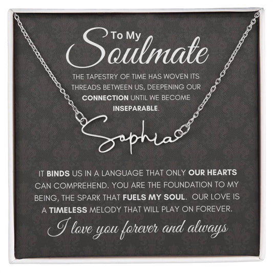 Soulmate Tapestry Name Necklace