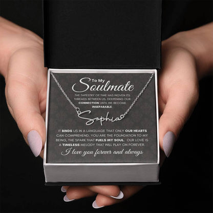 Soulmate Tapestry Name Necklace